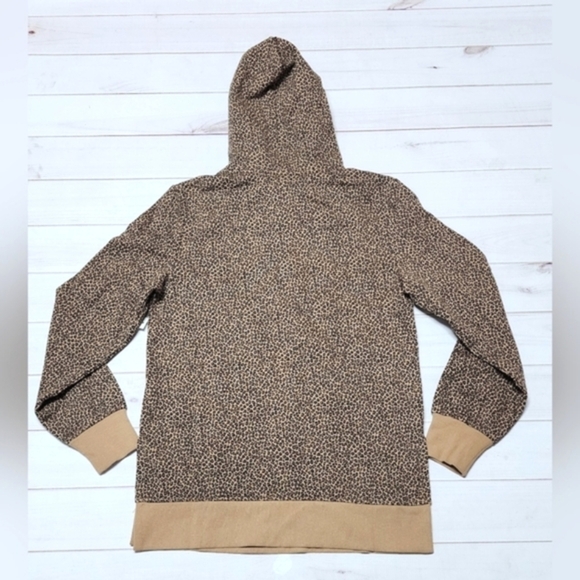 Amazon Essentials Women's  Hooded Tunic Cheetah Print Sweatshirt XS New With Tag - Picture 4 of 8